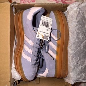 Adidas Gazelle Bold J Violet/Light Pink & Triple Gum Sole